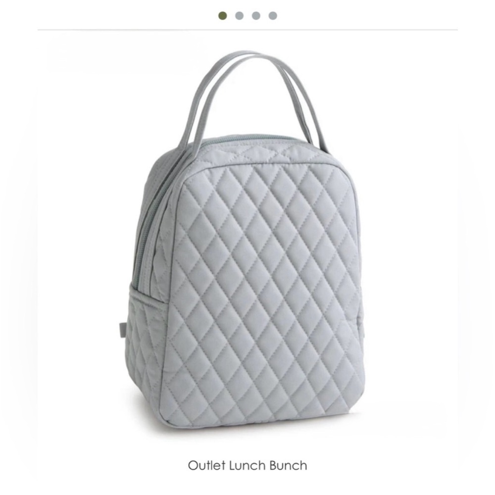 NWT VERA BRADLEY Lunch bunch : Weathervane Quilted Gray insulated lunch bag